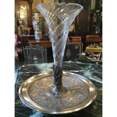 Ash From 1900 Table Silver Metal Cone Crystal