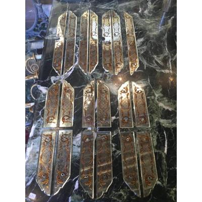 Set Of Plates Cleanliness Old Venetian Glass