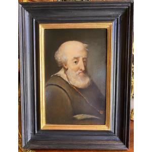 Portrait Of Nineteenth Monk, German School, Oil On Panel