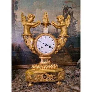 Pendulum Empire Gilt Bronze With Mercury