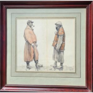 Drawings By Georges Leroux (1877-1957)