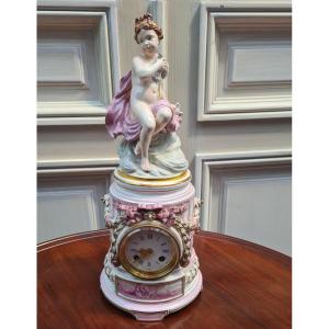 Clock End XIX Eme Style Louis XVI Crystal Staircase