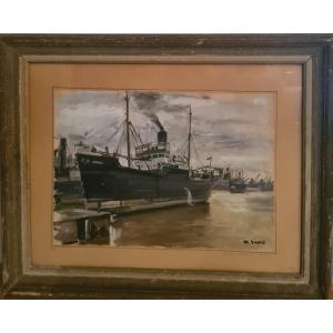 Quays Of Bordeaux 1937 By Mr. Sicard