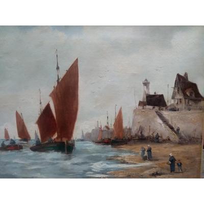 Painting Of Brittany End XIX Eme