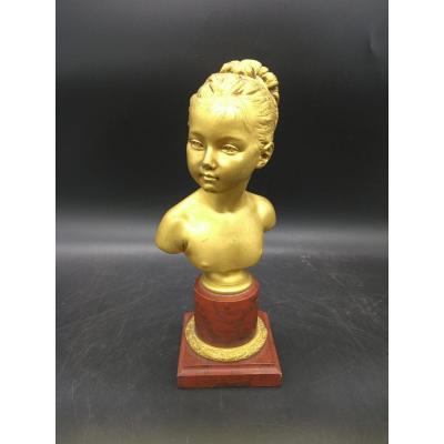 Bust Of Louise Brongniart Gilt Bronze