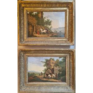 2 Paintings Attributed To Swebach Dit Fontaine
