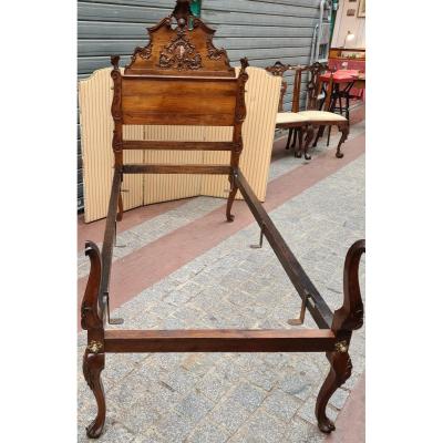 18th Portuguese Rosewood Bed