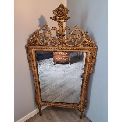 Mirror Golden Wood XVIII Eme