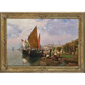 Fritz Kolloff (giant Painting, Venice, Chioggia)