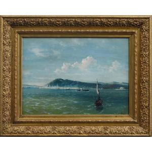 Mekertich Givanian (1848 - 1906) At The Bosphorus