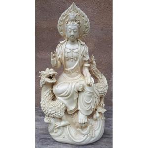 Guanyin Blanc De Chine Statue, Republic Period