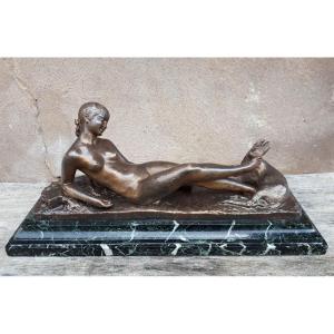 Art Deco Spelter Sculpture, By Ary Bitter