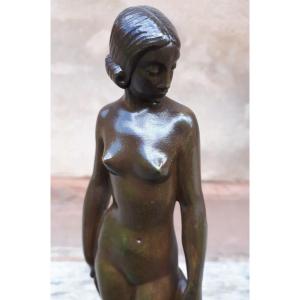 Art Deco Bronze Sculpture, By Lucien Alliot
