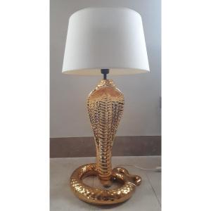 Cobra Lamp By Tommaso Barbi, Italy 1970