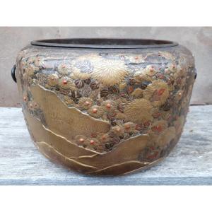 Hibachi In Lacquered Wood, Japan Edo Period