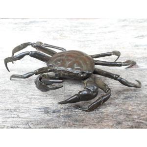 Jizai Okimono Depicting A Crab, Japan Meiji Era