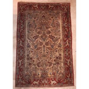 Ghoum / Ghom Oriental Rug, Iran Circa 1950