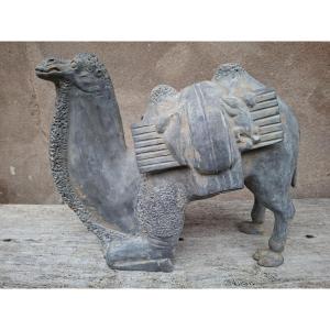 Chinese Terracotta Sculpture Of A Camel, China, Northern Wei Dynasty