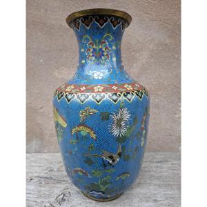 Gilt Bronze And Cloisonné Enamel Vase, China, 19th Century