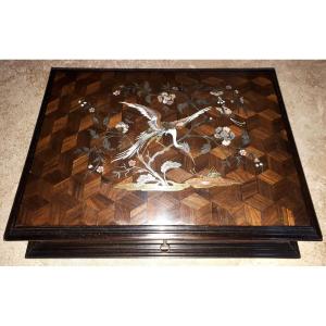 Coffret XIXème Napoléon III à Décor Japonisant