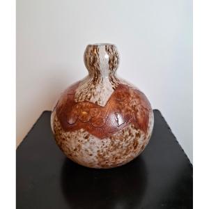Legras Signed Spherical Vase