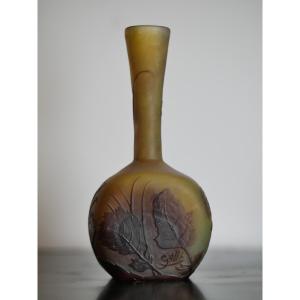 Small Yellow Gallé Vase
