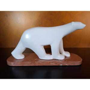 Sculpture By François Pompon "white Polar Bear""