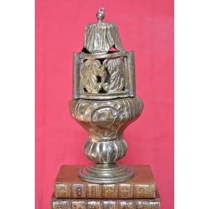 Louis XIV Thurible - Silver-plated Brass - 17th  Century - Haute Epoque 17 Liturgical Religious
