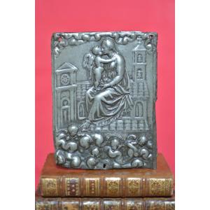 Lead Plaque - Virgin Of Loreto - 16th Century Renaissance - Haute Epoque Religion 16