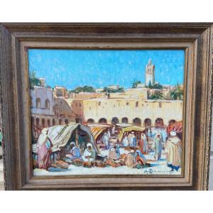 Orientalist Painting By Martin Lindenau