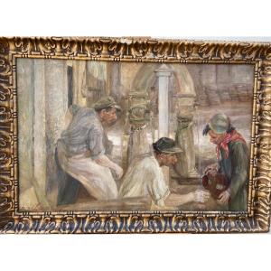 The Pose Of The Workers By Joseph Lacasse