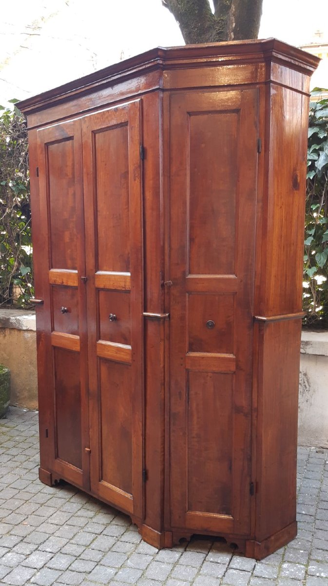 Armadio credenza antico a 4 ante lombardo del '700-photo-2