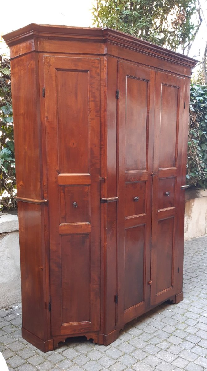 Armadio credenza antico a 4 ante lombardo del '700-photo-4