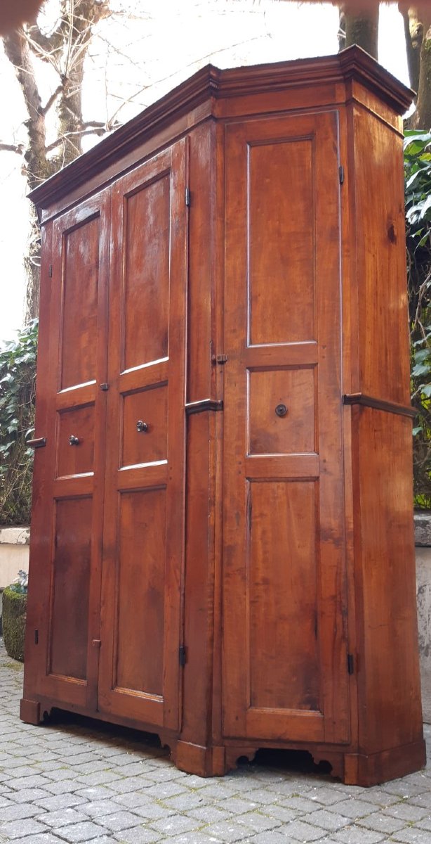 Armadio credenza antico a 4 ante lombardo del '700-photo-5