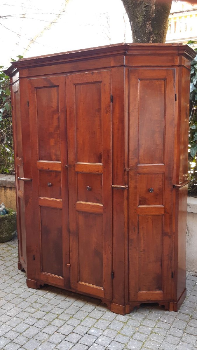 Armadio credenza antico a 4 ante lombardo del '700-photo-7
