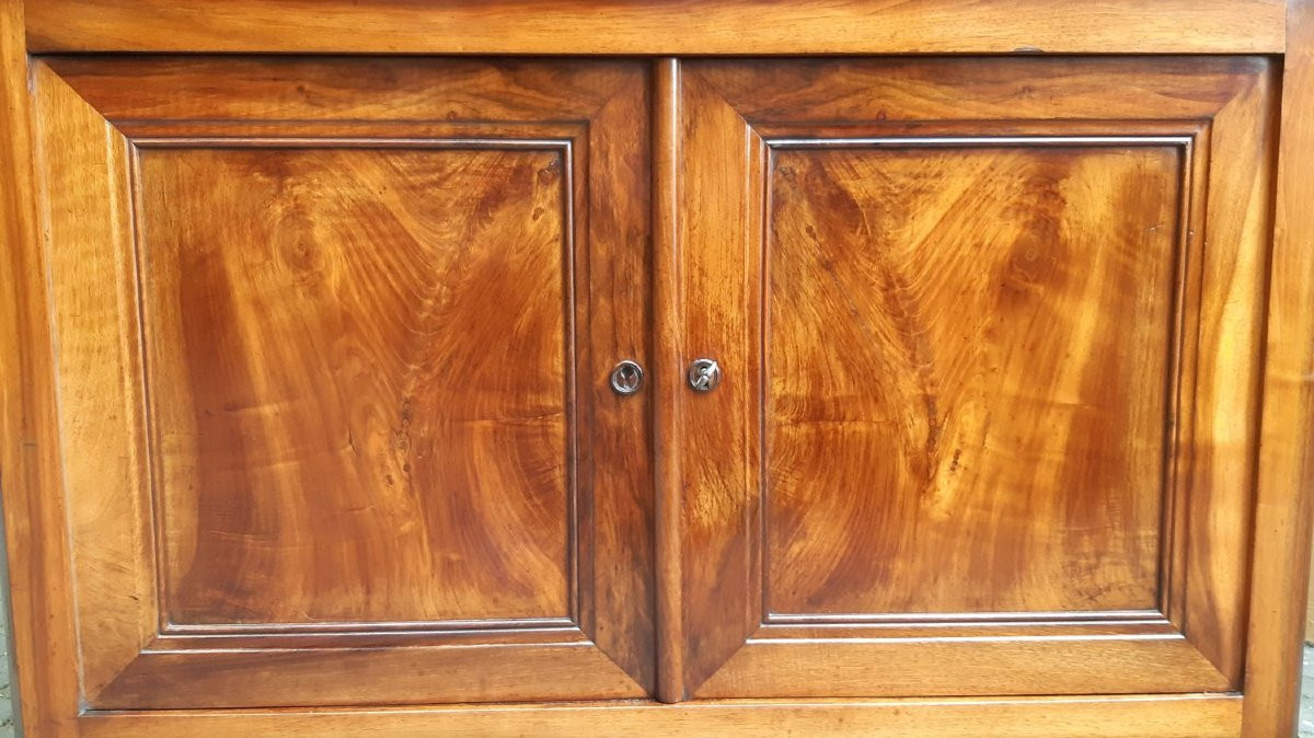 Credenza antica Luigi Filippo cappuccina con gola-photo-2