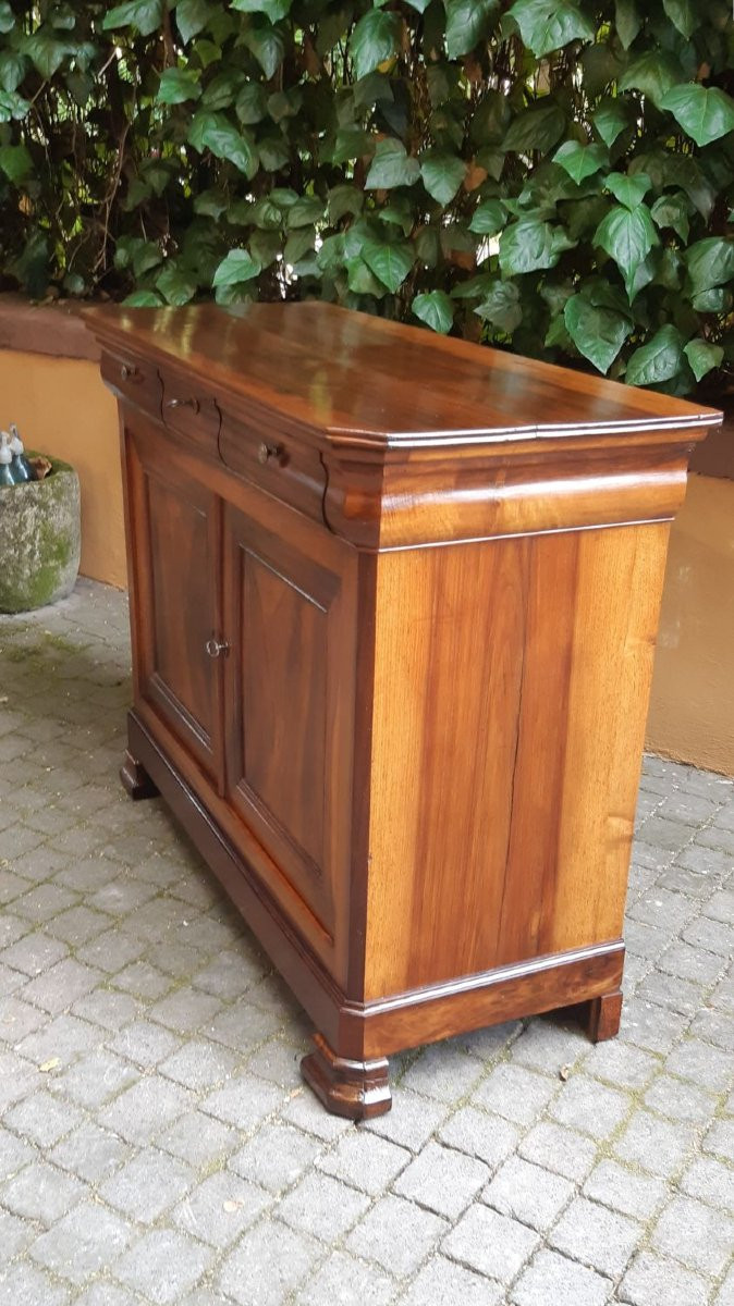 Credenza antica Luigi Filippo cappuccina con gola-photo-4