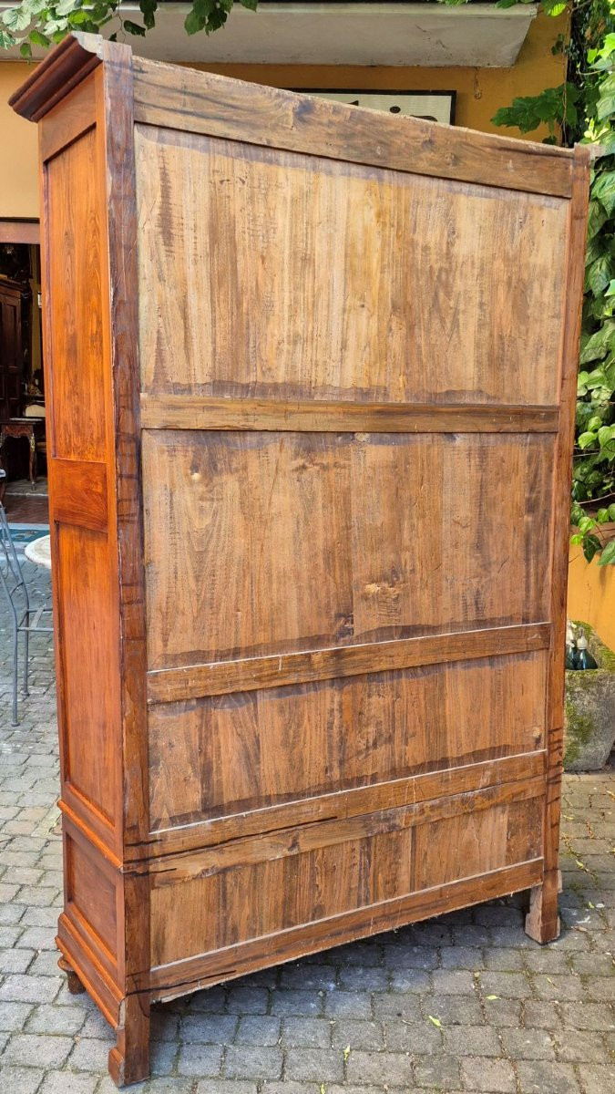 Vetrina antica dell'800 centinata in rovere-photo-6