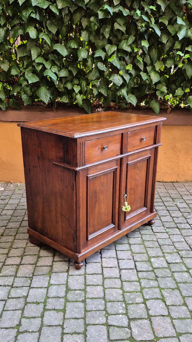 Credenza piccola antica dell'800 in pino-photo-2