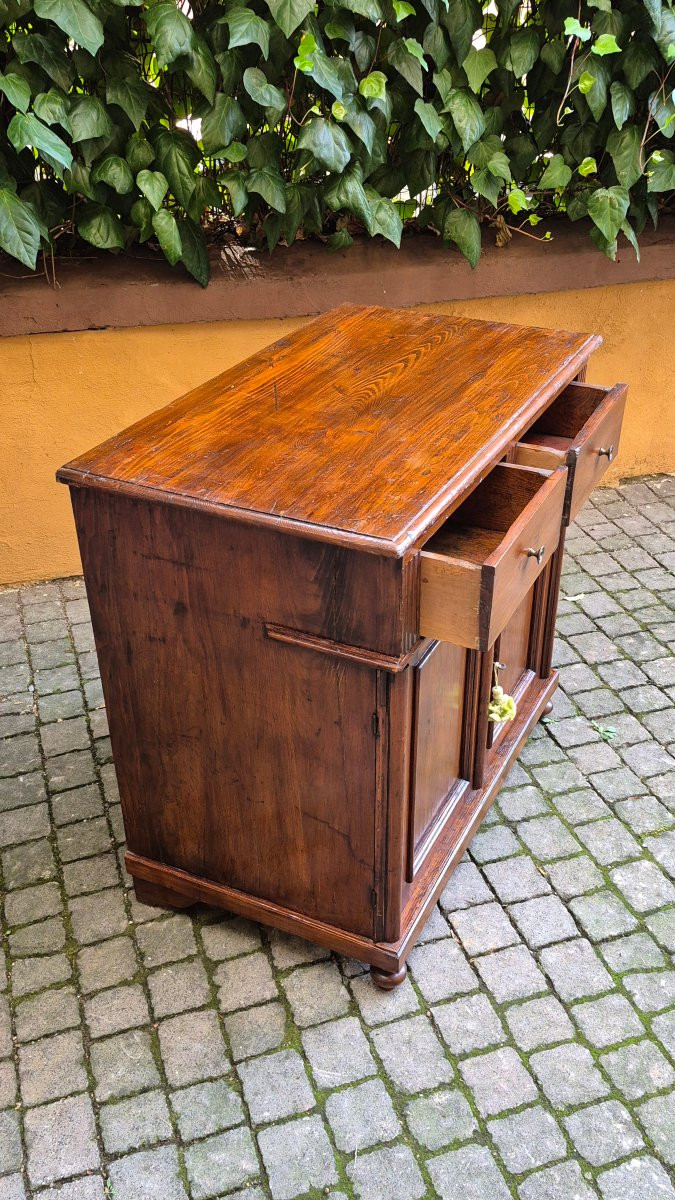 Credenza piccola antica dell'800 in pino-photo-3