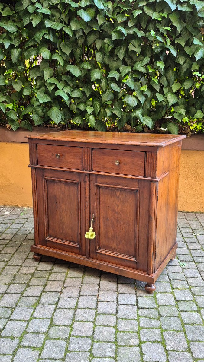 Credenza piccola antica dell'800 in pino-photo-3