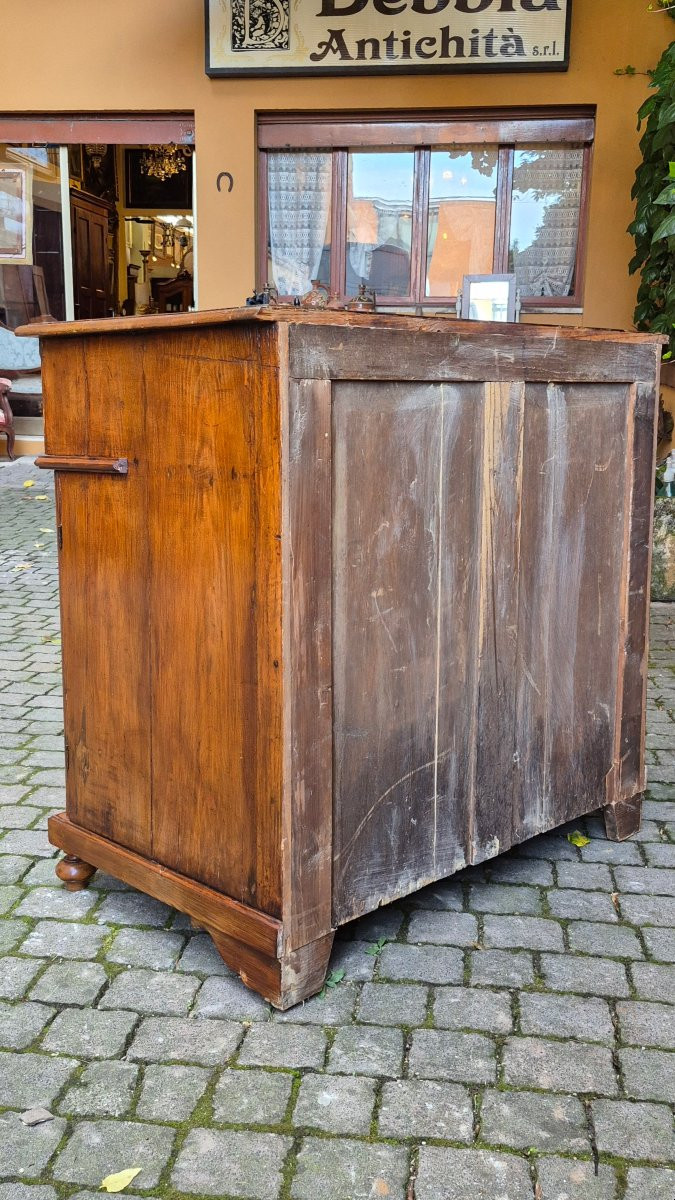 Credenza piccola antica dell'800 in pino-photo-4