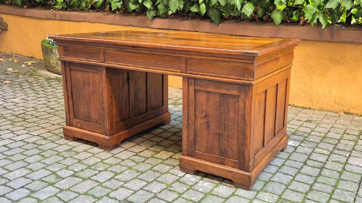 Srivania antica da centro con "gola" e piano filettato-photo-1