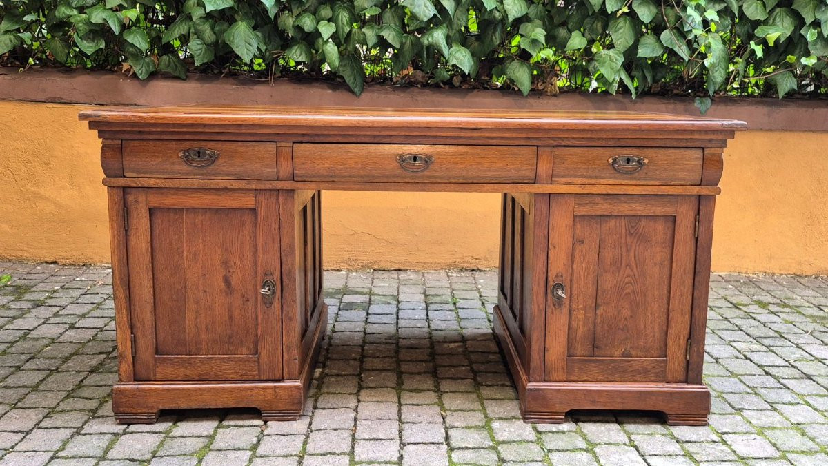 Srivania antica da centro con "gola" e piano filettato-photo-2