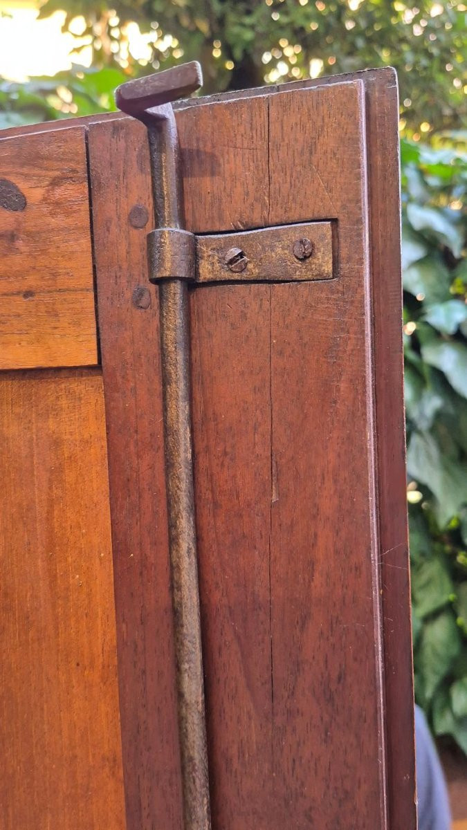 Armadio lombardo antico dell'800 in noce-photo-6