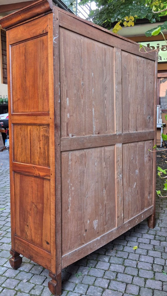 Armadio lombardo antico dell'800 in noce-photo-7