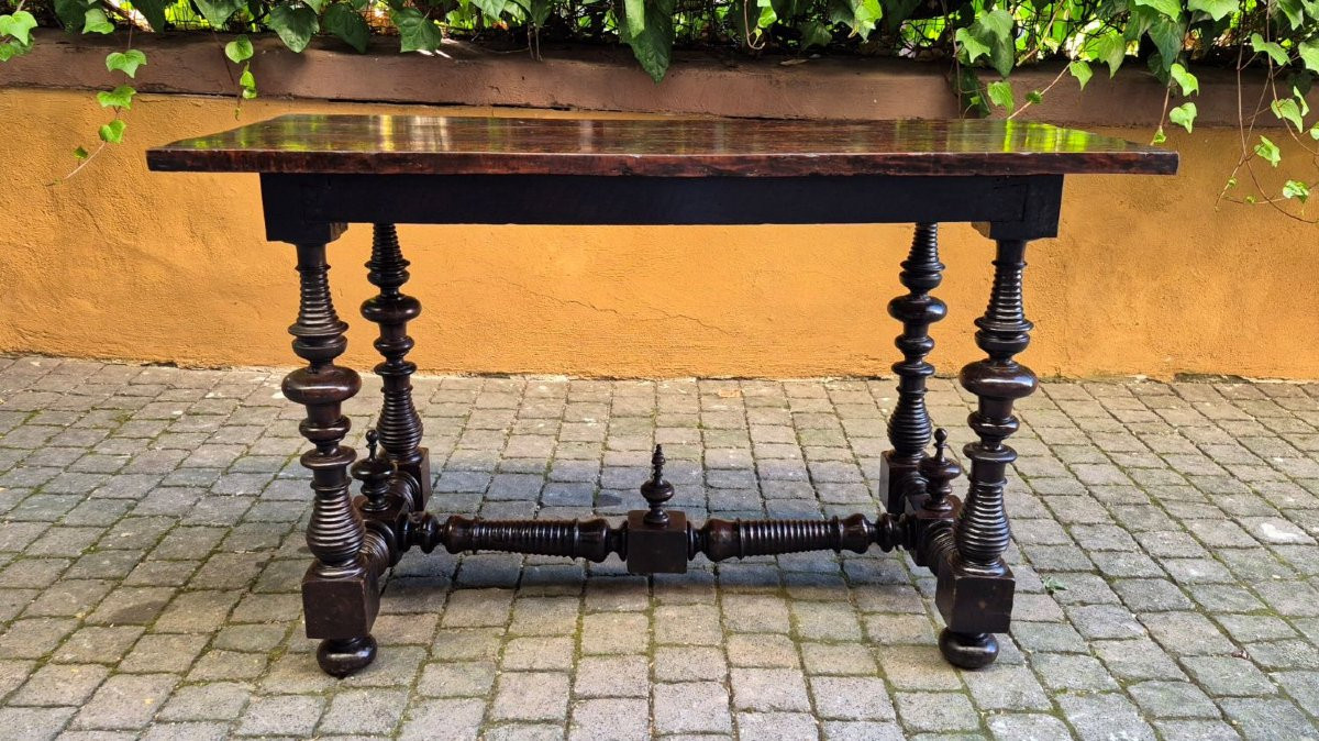 Tavolo antico veneziano a rocchetto del '600-photo-2