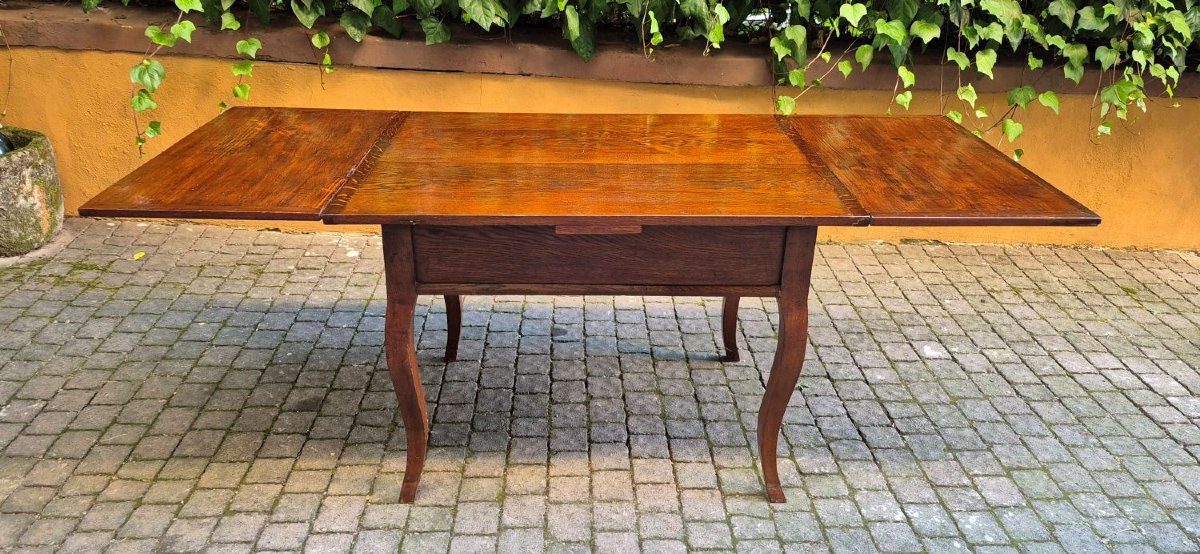 Tavolo antico allungabile a tiro gambe mosse-photo-2