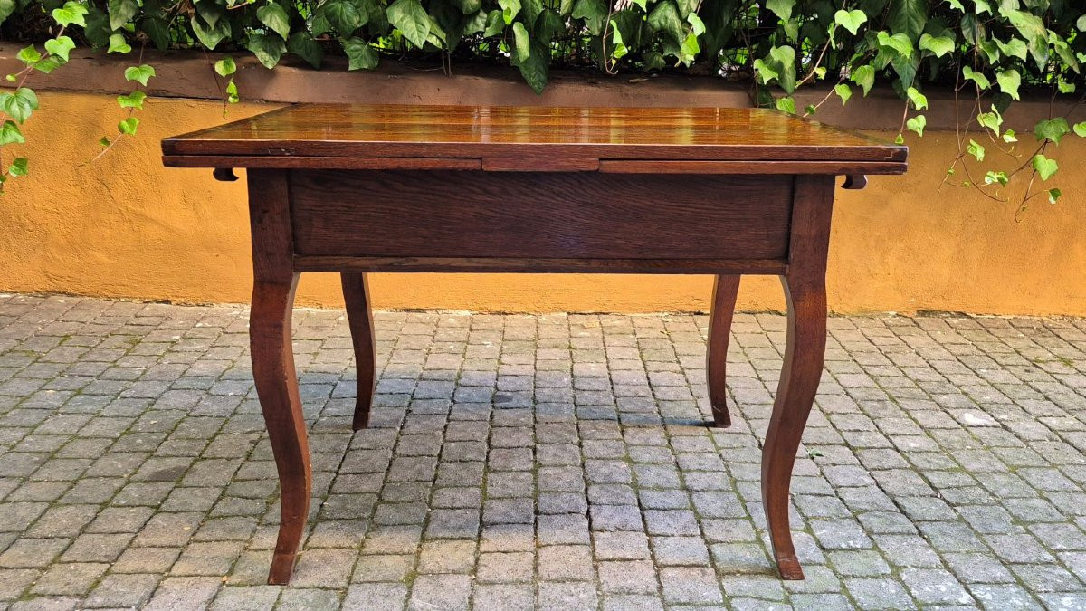 Tavolo antico allungabile a tiro gambe mosse-photo-1