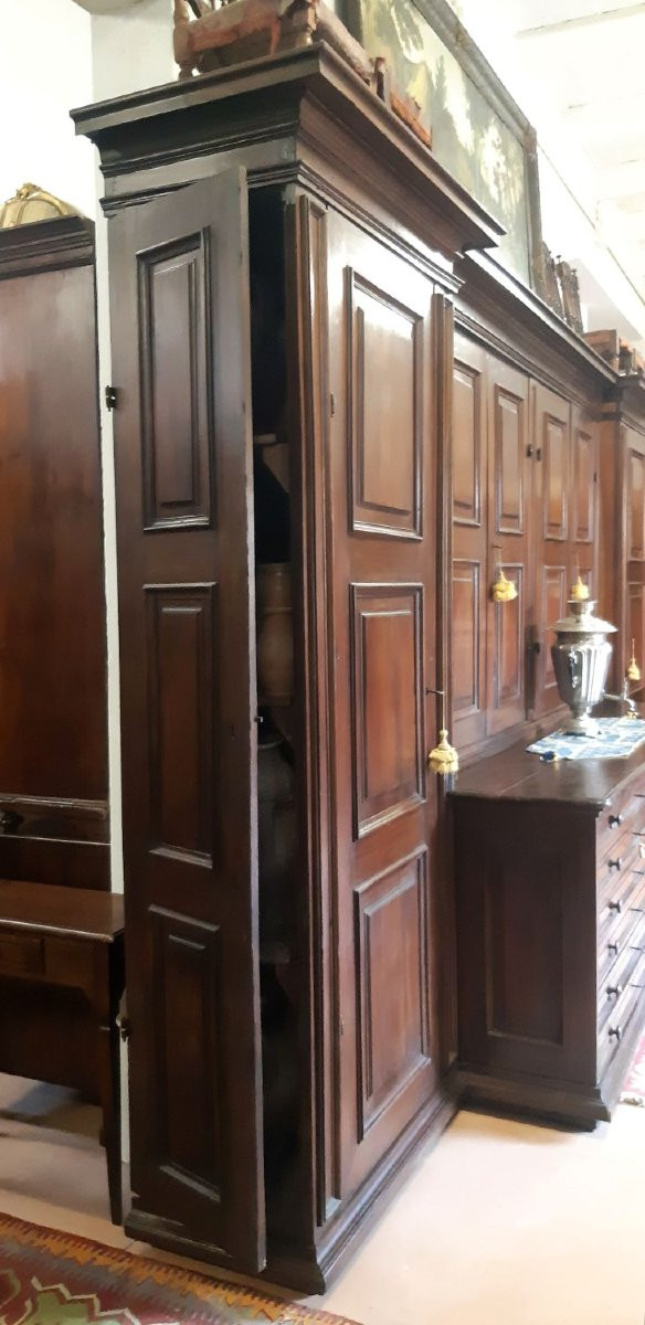 Credenza armadio da sacrestia antica lombarda del '700-photo-5